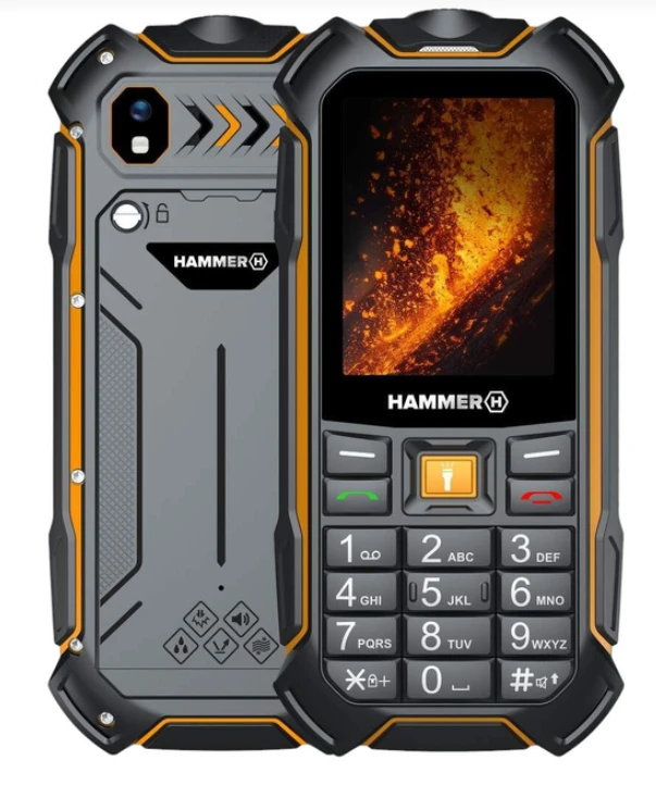 Teléfono Móvil HAMMER TEL001027 Hammer Boost 2 4G VoLTE 2,4´´ Black