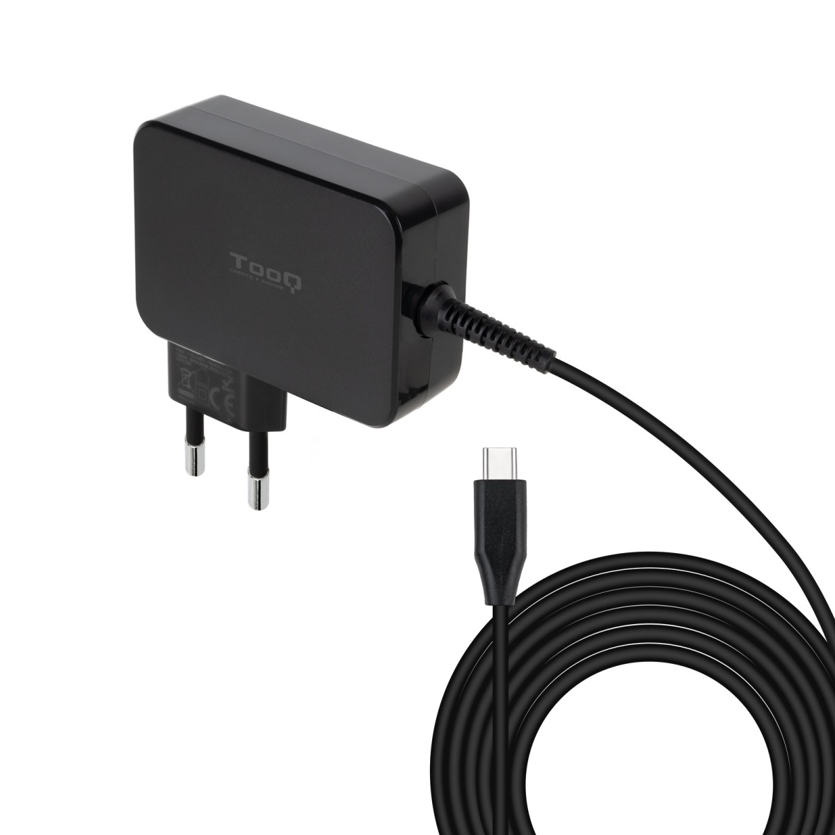 Cargador TOOQ TQLC-USBCGAN90PD  CARGADOR PORTATIL GAN USB-C PD 90W NEGRO