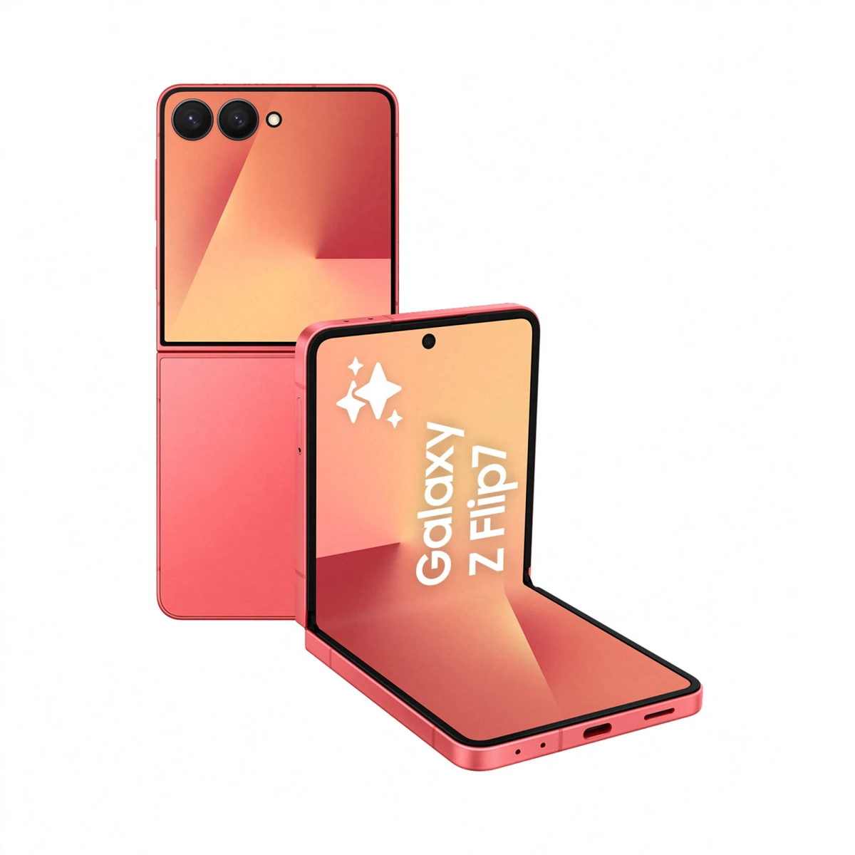 Teléfono Móvil SAMSUNG GALAXY Z FLIP7 12+512GB CORAL RED  GALAXY Z FLIP7 5G CORAL RED / 12+512GB / 6.9     D
