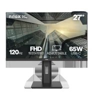 Monitor Pc NILOX NXM27REG12065  27" USB-C DP HDMI   FHD 120Hz 4MS 250cd/m² USB-C