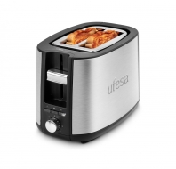 Tostadora UFESA 71306133 Potencia 750W2 ranuras de tostado 32x130mm. Tostad