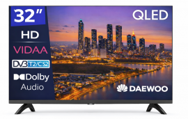 Tv QLED 32"(82cm) DAEWOO 32VB56HQ Smart TV HD Ready VIDAA